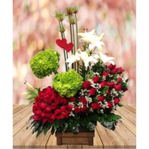 arreglo floral romantico